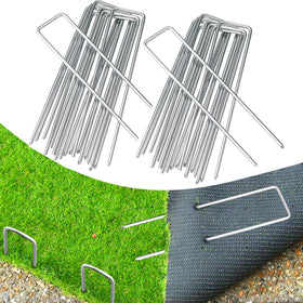 BEBEKULA 6in garden stake close-up showing durable galvanized steel for secure ground anchoring.