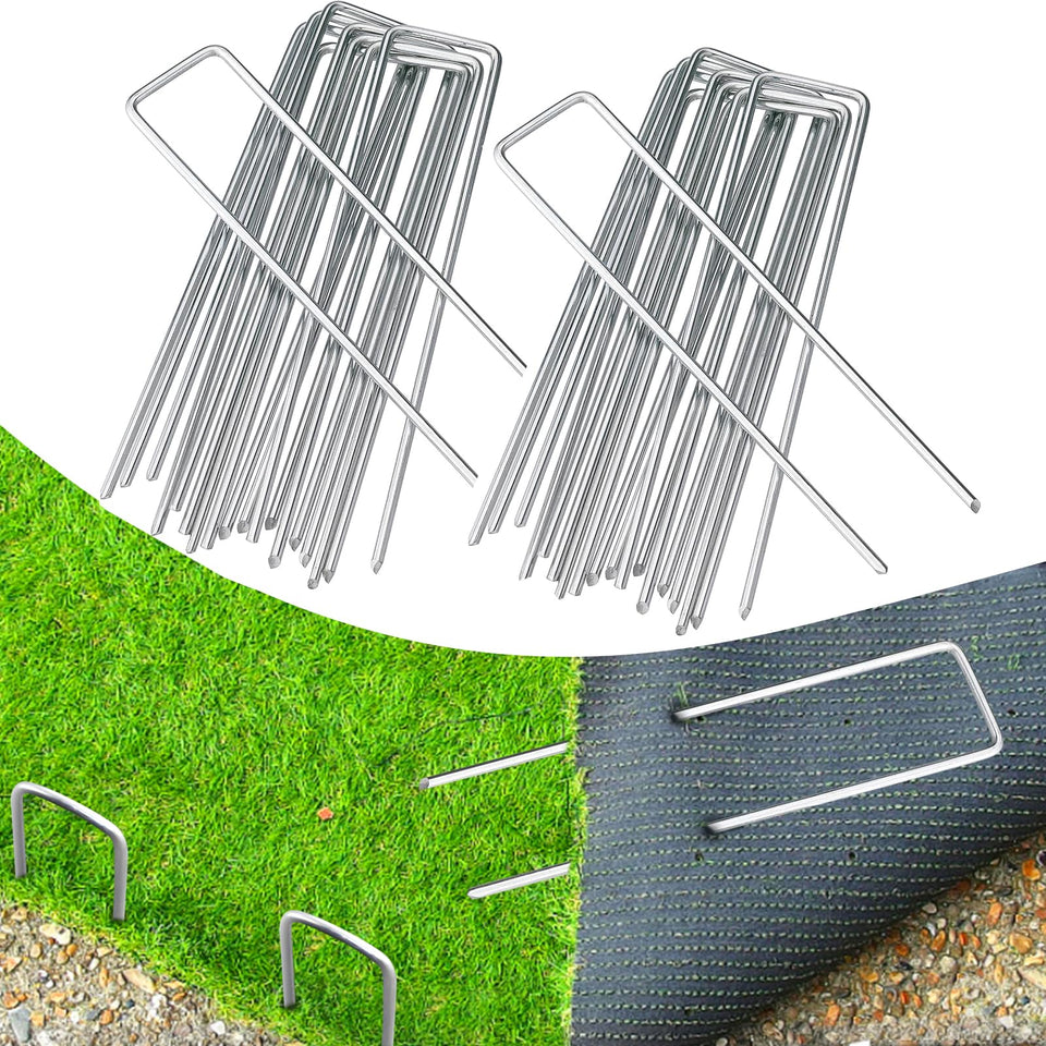BEBEKULA 6in garden stake close-up showing durable galvanized steel for secure ground anchoring.