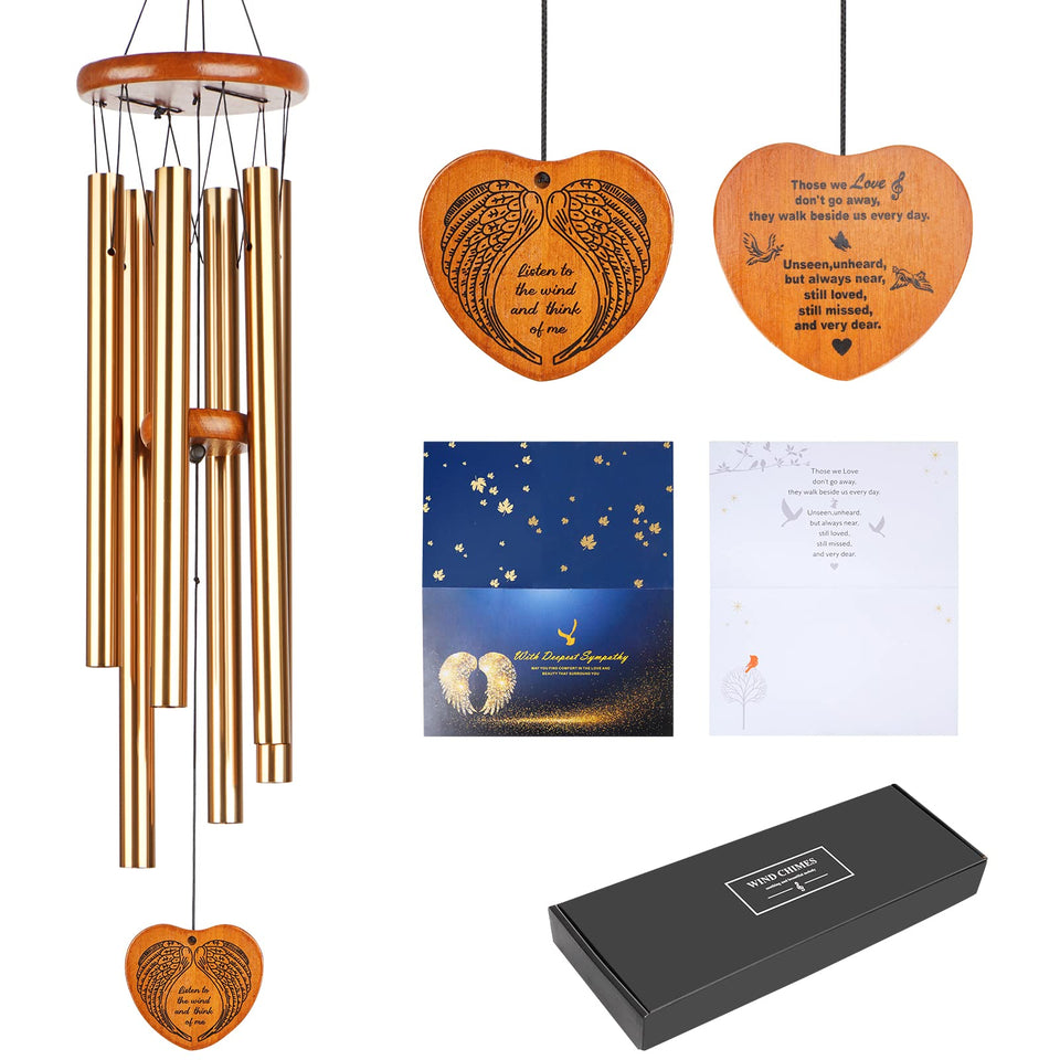 Beboligh 30-inch wind chimes deep tone for outdoor calm and ambiance