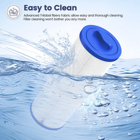 Beckacher 2-pack spa filter for convenient maintenance.