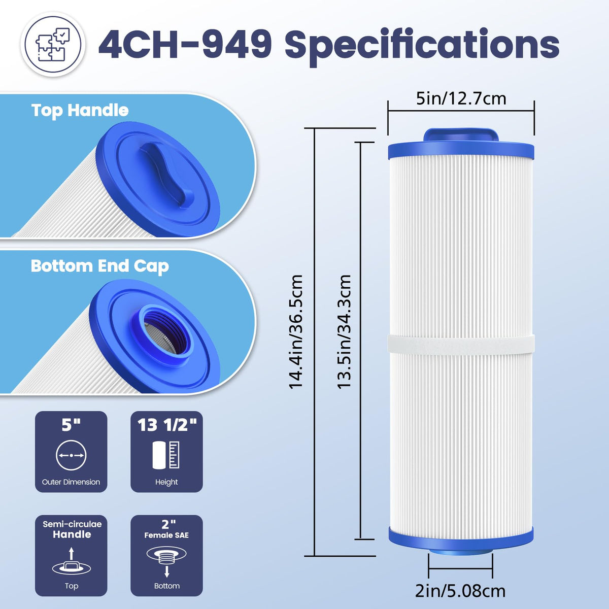 Beckacher 4CH-949 has washable and reusable design for long-term use.