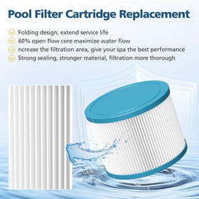 Beckacher packaged filter set ready for pool and spa use.