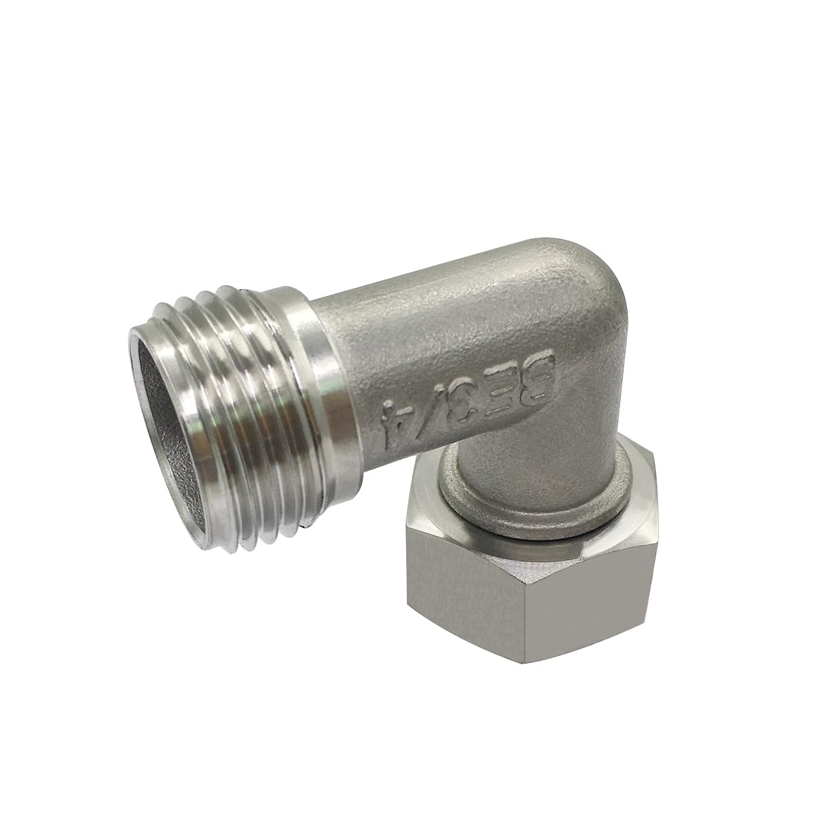 Beduan 3/4 GHT male to female adapter enabling RV and camper faucet connections.