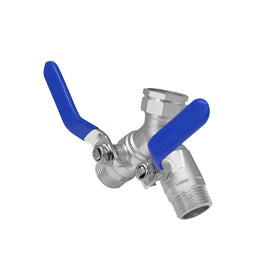 Beduan long-handle ball valve with 3/4 GHT threading for easy shut-off in outdoor setups.