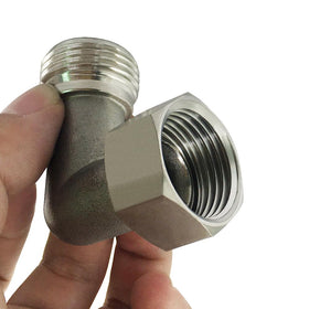Beduan stainless steel hose elbow at 90-degree angle for tight spaces and durability.