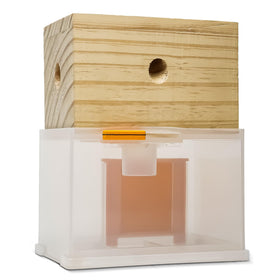 Bee Warehouse carpenter bee trap frontal view for outdoor use.