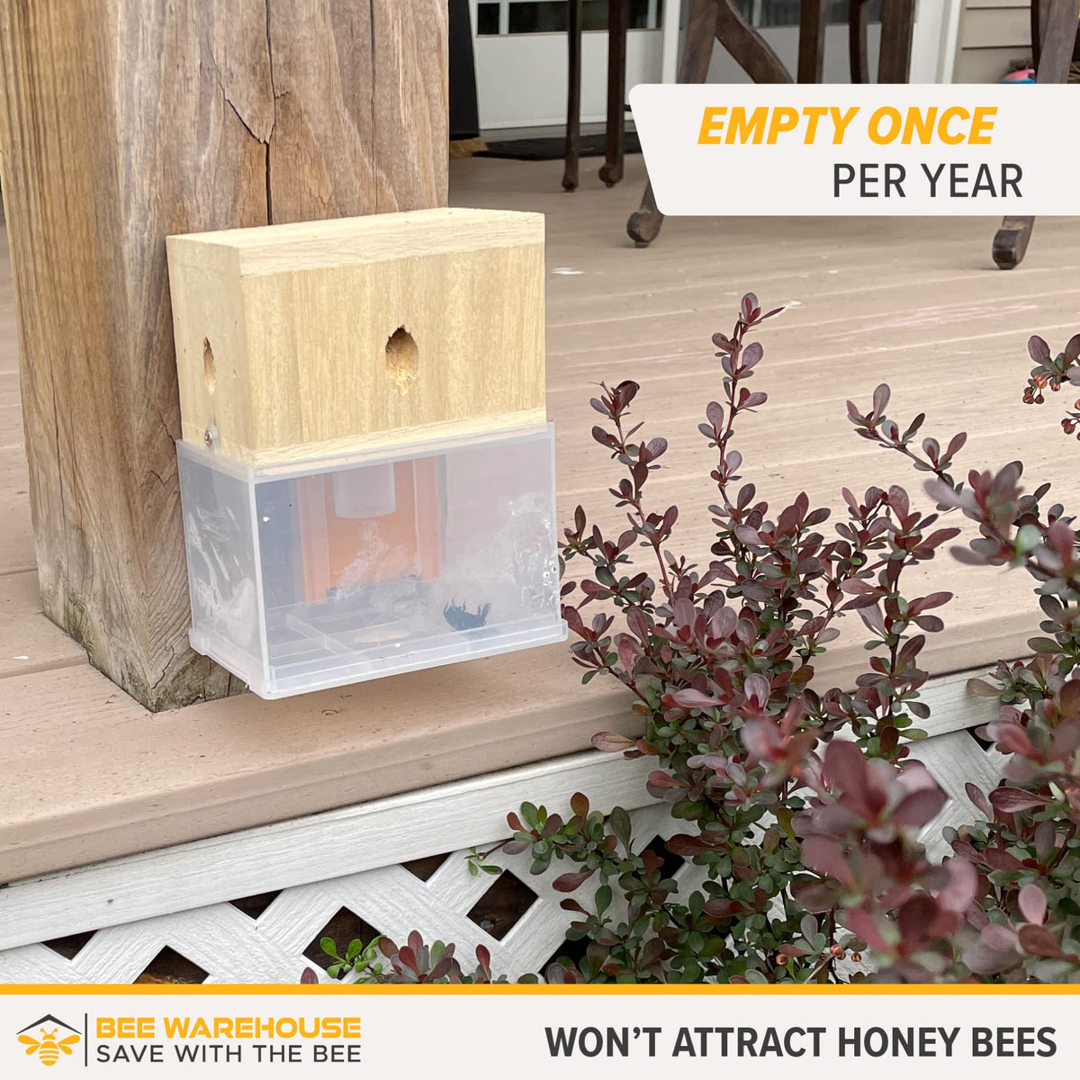Bee Warehouse latch detail demonstrates efficient catch-and-release operation.