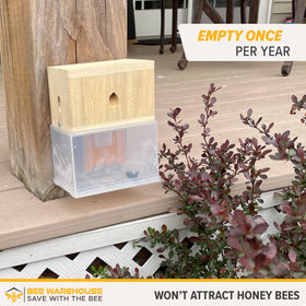 Bee Warehouse latch detail demonstrates efficient catch-and-release operation.
