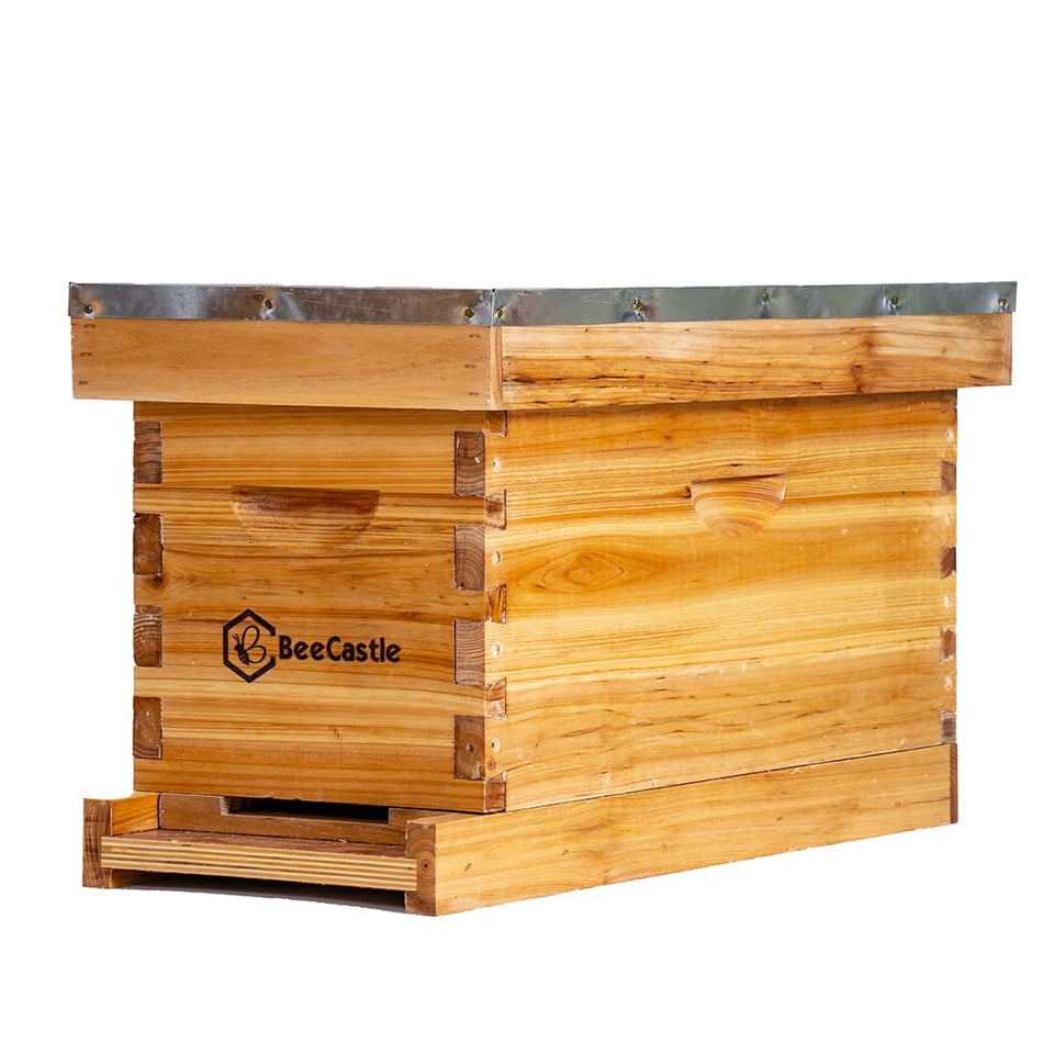 BeeCastle 5-frame nuc box top cover, durable waterproof design for hive protection