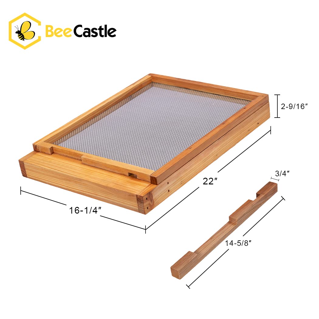 BeeCastle bottom board for 10 frame hives ready to install
