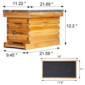 BeeCastle beeswax-coated hive, durable and natural waterproofing for outdoors