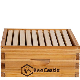 BeeCastle FSC-certified wood hive box supports sustainable beekeeping materials.