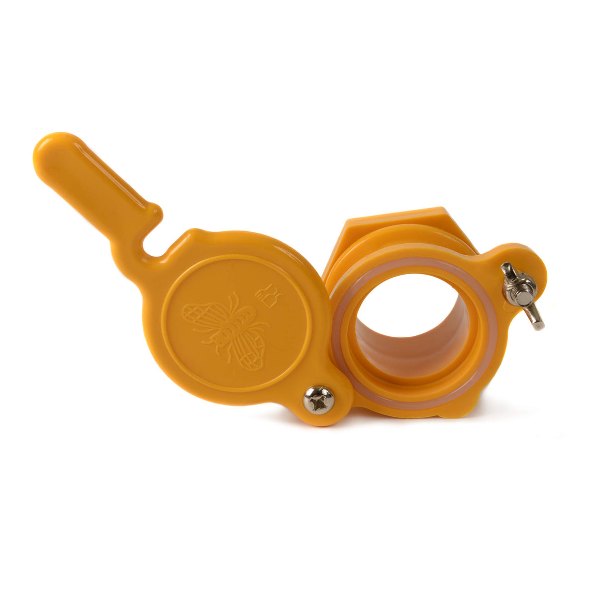 Two-pack valve kit designed for honey extractors and compatible tanks.