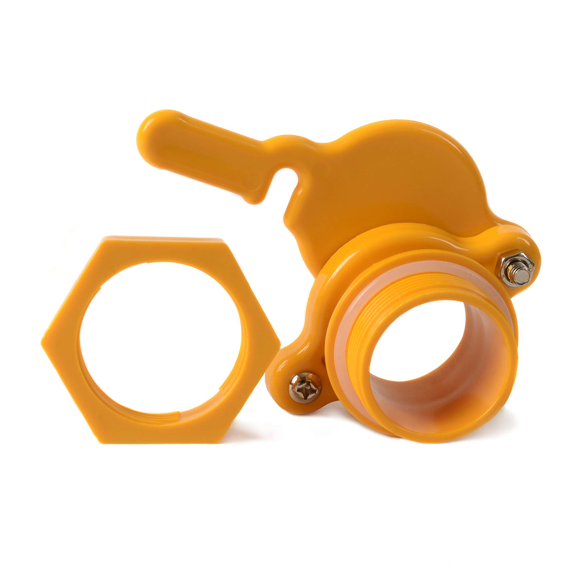 Easy-to-tighten gasket system helps prevent leaks during harvesting.