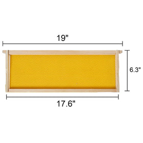 BeeCastle pine wood frames provide durable support for long-term hive use