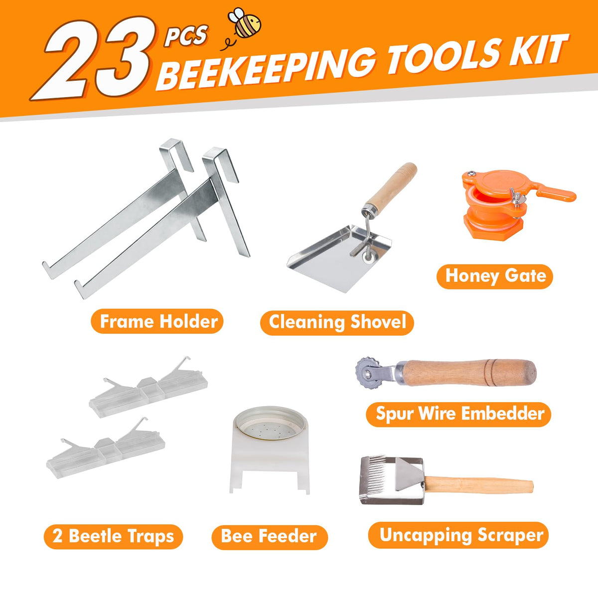 BeeCastle queen marking tools kit helps identify queen with care.