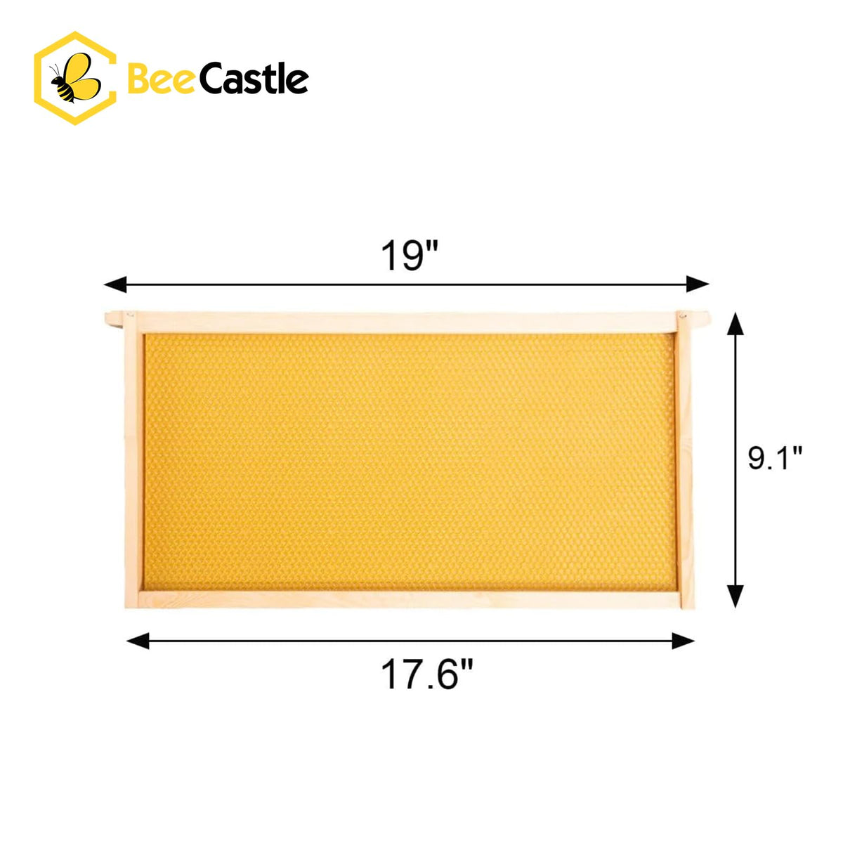 BeeCastle wooden frame in durable pine supports sturdy hive infrastructure.