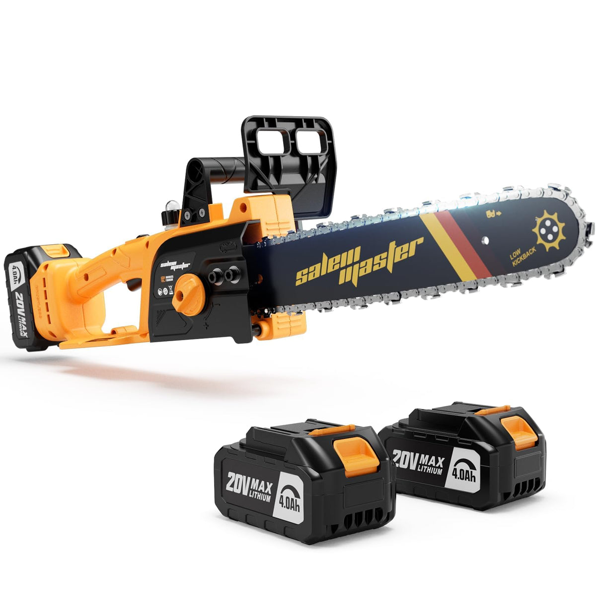 Beedeck 12-inch electric chainsaw ready for quick yard cuts.