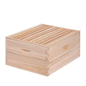 BEEINN 10-frame deep box ready for assembly and sturdy hive structure.