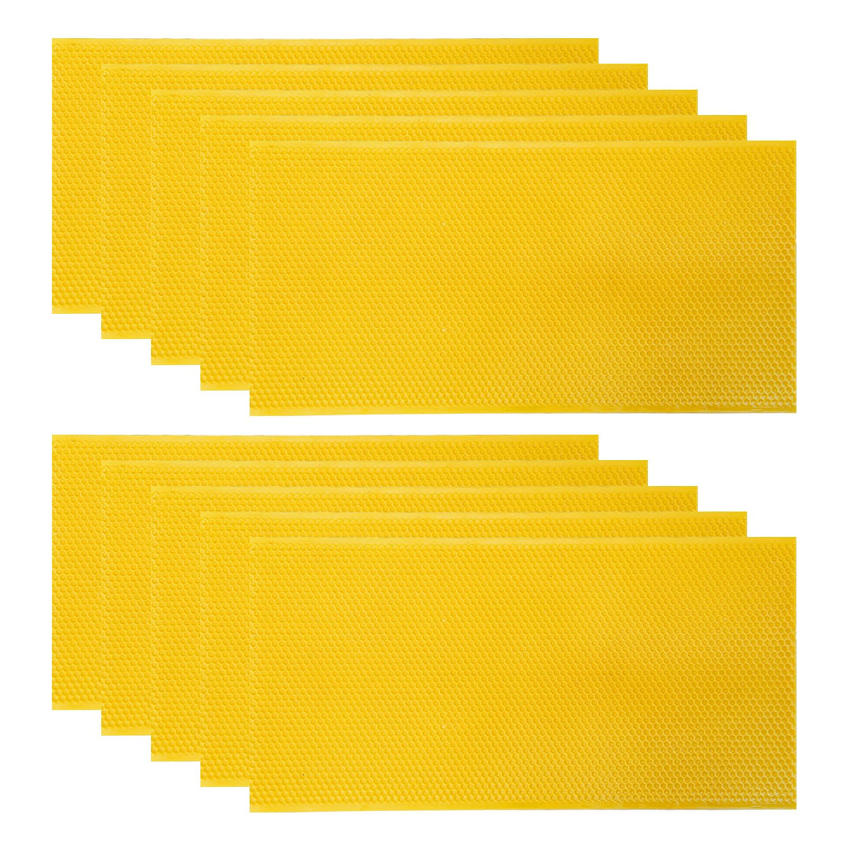 BEEINN Beehive wax-coated foundation sheet in deep frame promotes efficient comb building.