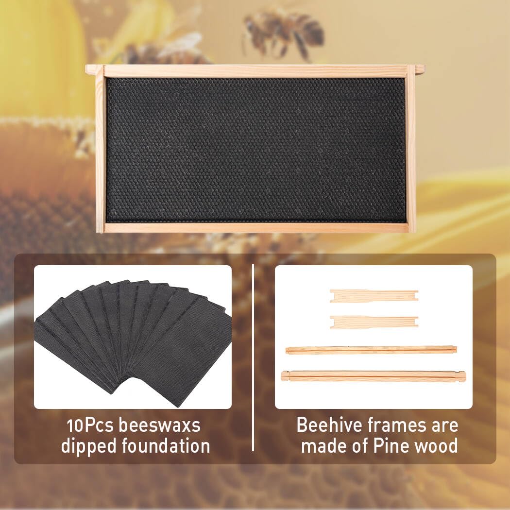 BEEINN cedar beehive box offers durable outdoor performance and weather resistance.