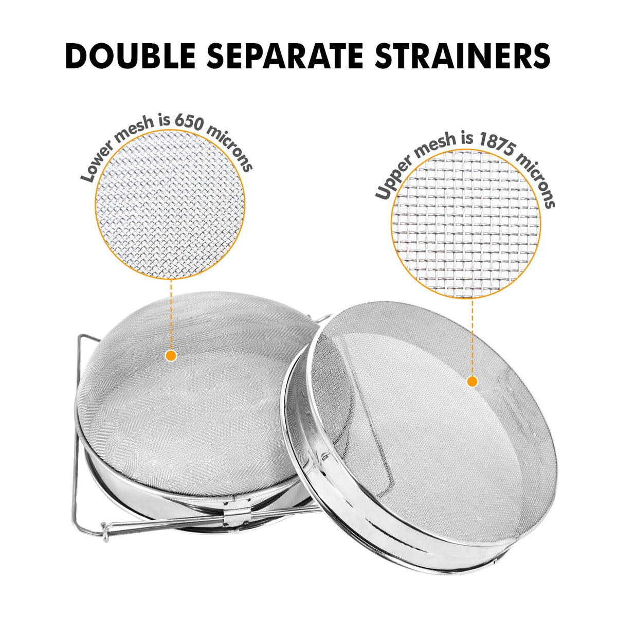 BEEKNOWS double-sieve filter enables efficient debris removal during extraction