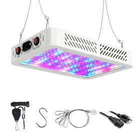 Beelux LED grow light front view showing full spectrum design for indoor plants