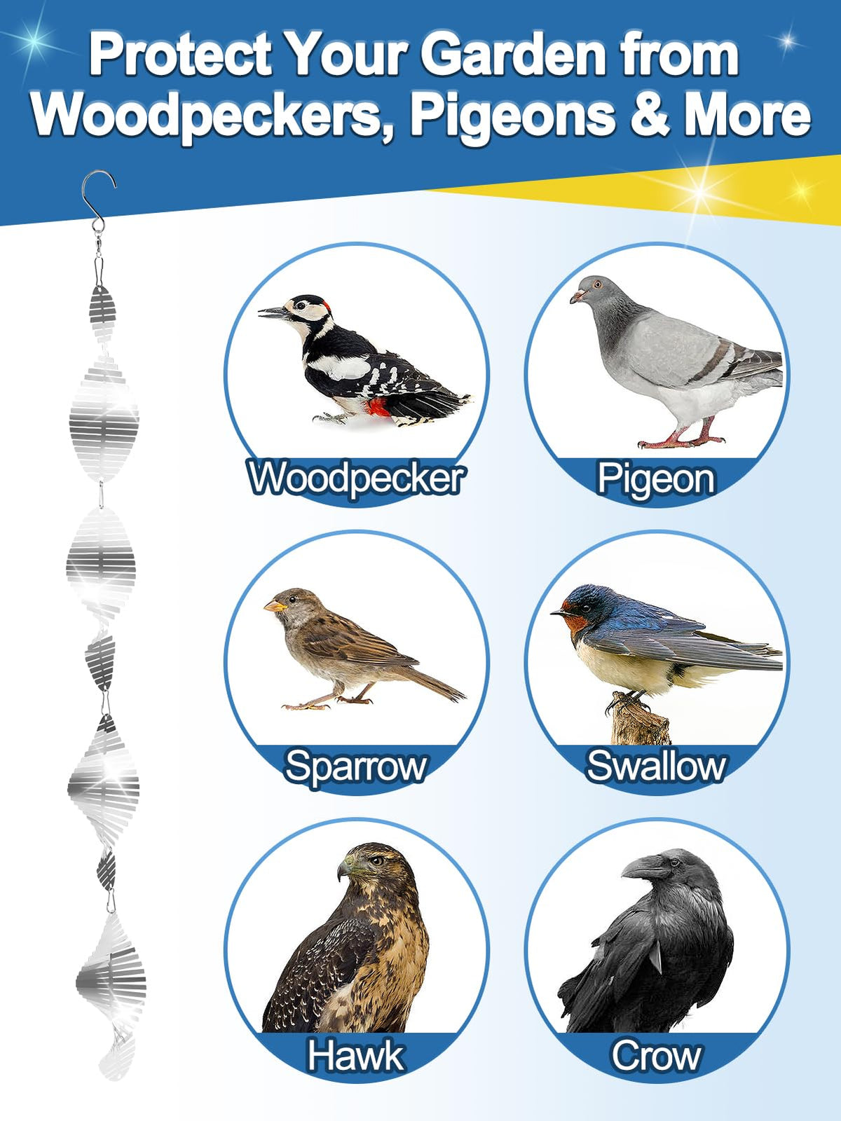 Beeplove fishbone spinners provide wide coverage for fruit trees and balconies.