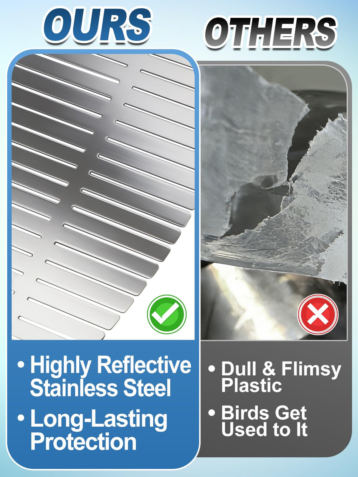 Durable stainless steel construction withstands sun and rain in coastal yards.