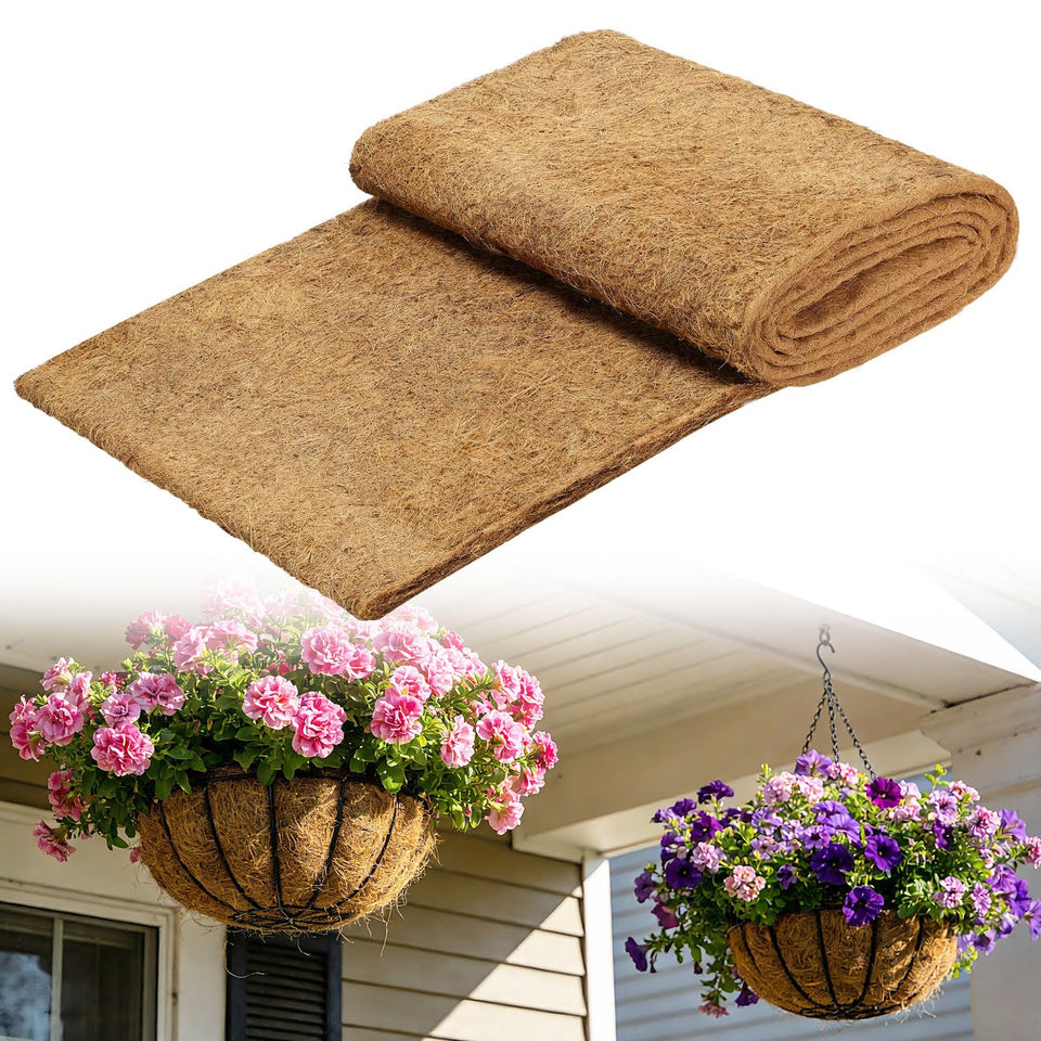 Beeplove natural coco liner roll, 16 inch width, even thickness.
