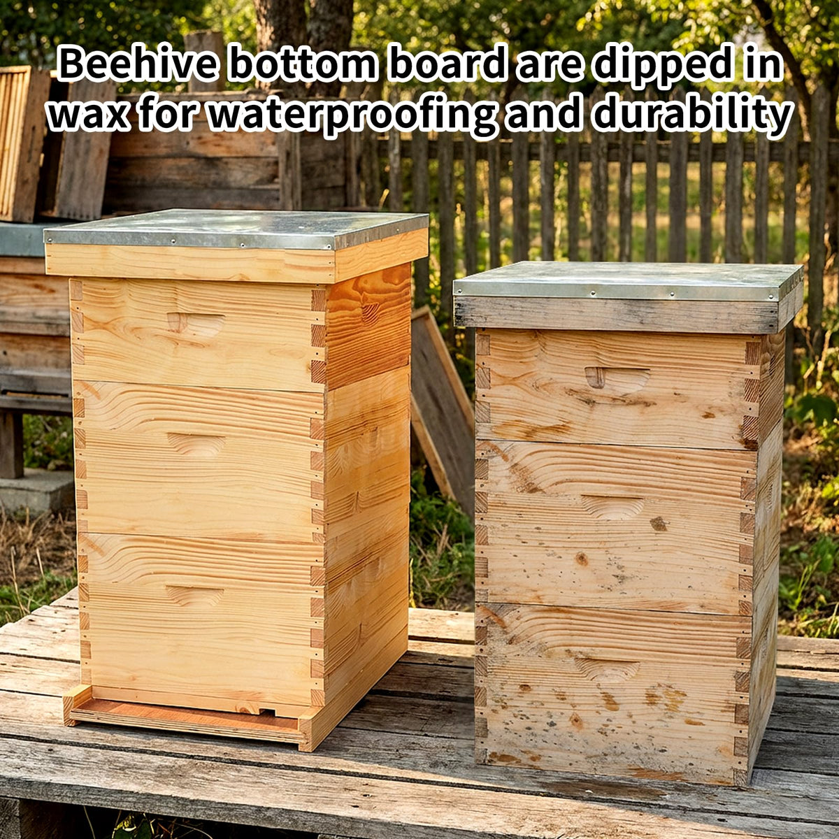 BeeQuestify beekeeping base providing stable footing for 10-frame hives