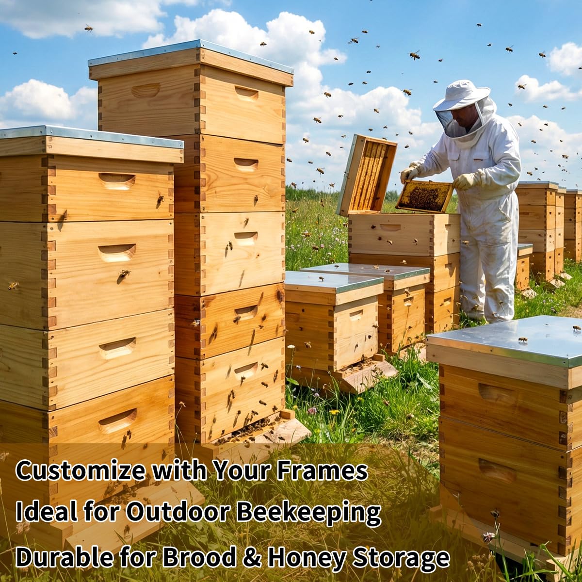 BeeQuestify quick assembly with pre-drilled holes for busy beekeepers.