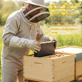 BeeQuestify honey-production support feeder helps colonies stay nourished.