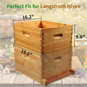 BeeQuestify Langstroth box profile with precise cuts and dovetail joints for tool-free assembly.