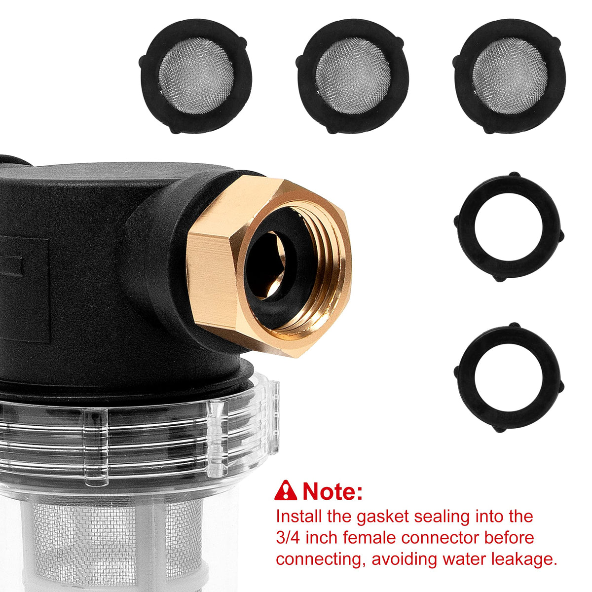 BEETRO 40-mesh screen filters coarser sediment while maintaining flow