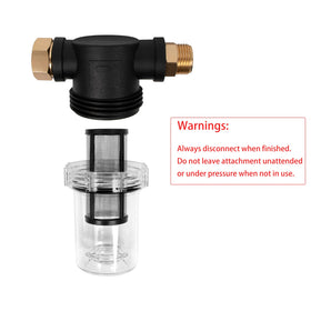 BEETRO three-quarter-inch thread inlet fits pressure washers and standard hoses