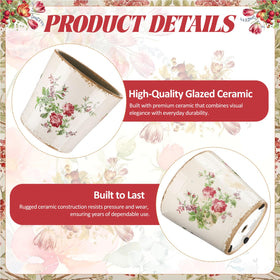 Beeveer ceramic planter with built-in drainage hole supports healthy root growth.