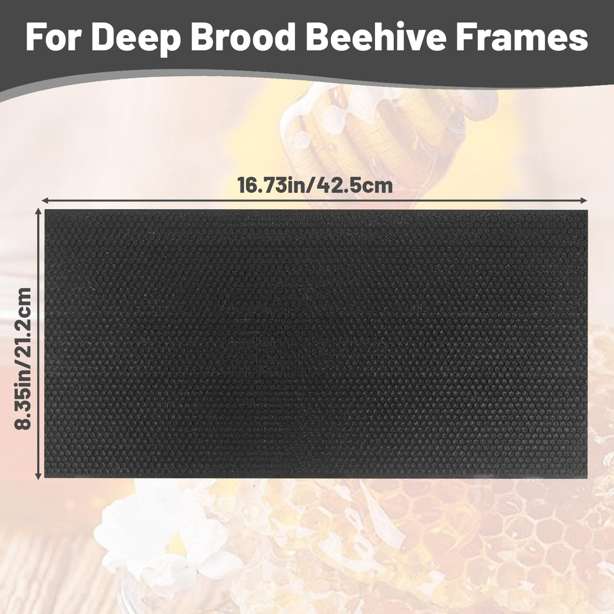 BEEXTM foundation sheet with beeswax coating encourages natural comb formation