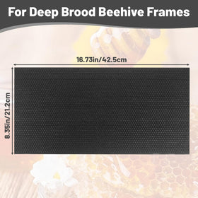 BEEXTM foundation sheet with beeswax coating encourages natural comb formation