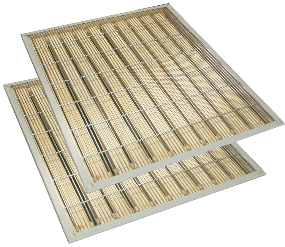 BEEXTM Queen Excluder 10-frame metal 2-pack keeps the queen out of honey while letting workers pass