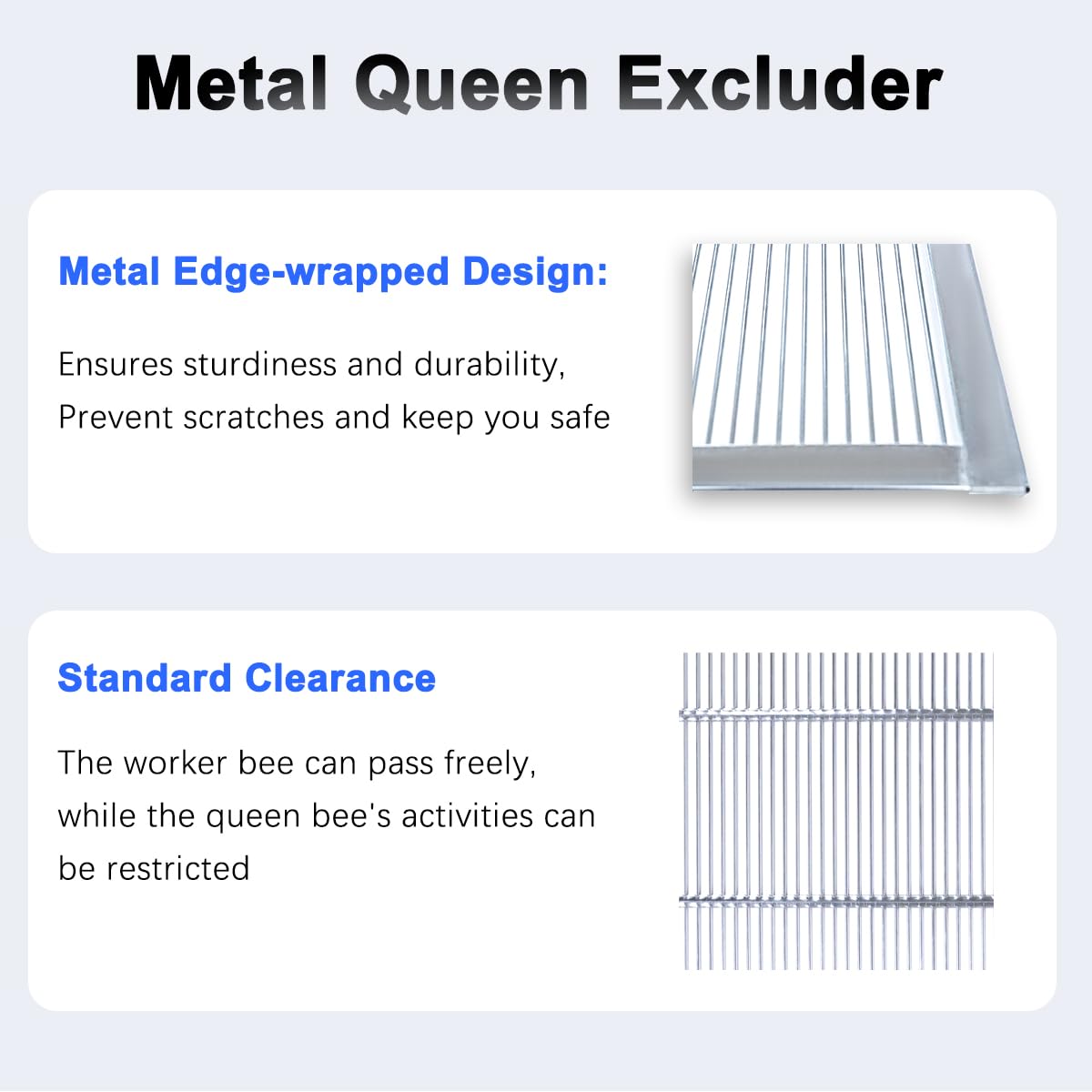 BEEXTM Queen Excluder enables easier hive inspections by locating the queen quickly