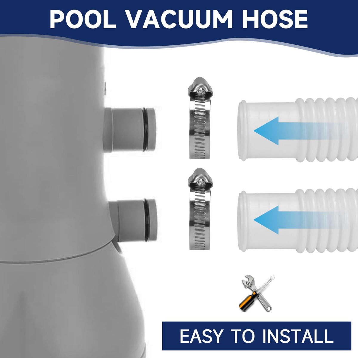 BEFANS high-pressure hose rated up to 78 PSI for reliable filtration.