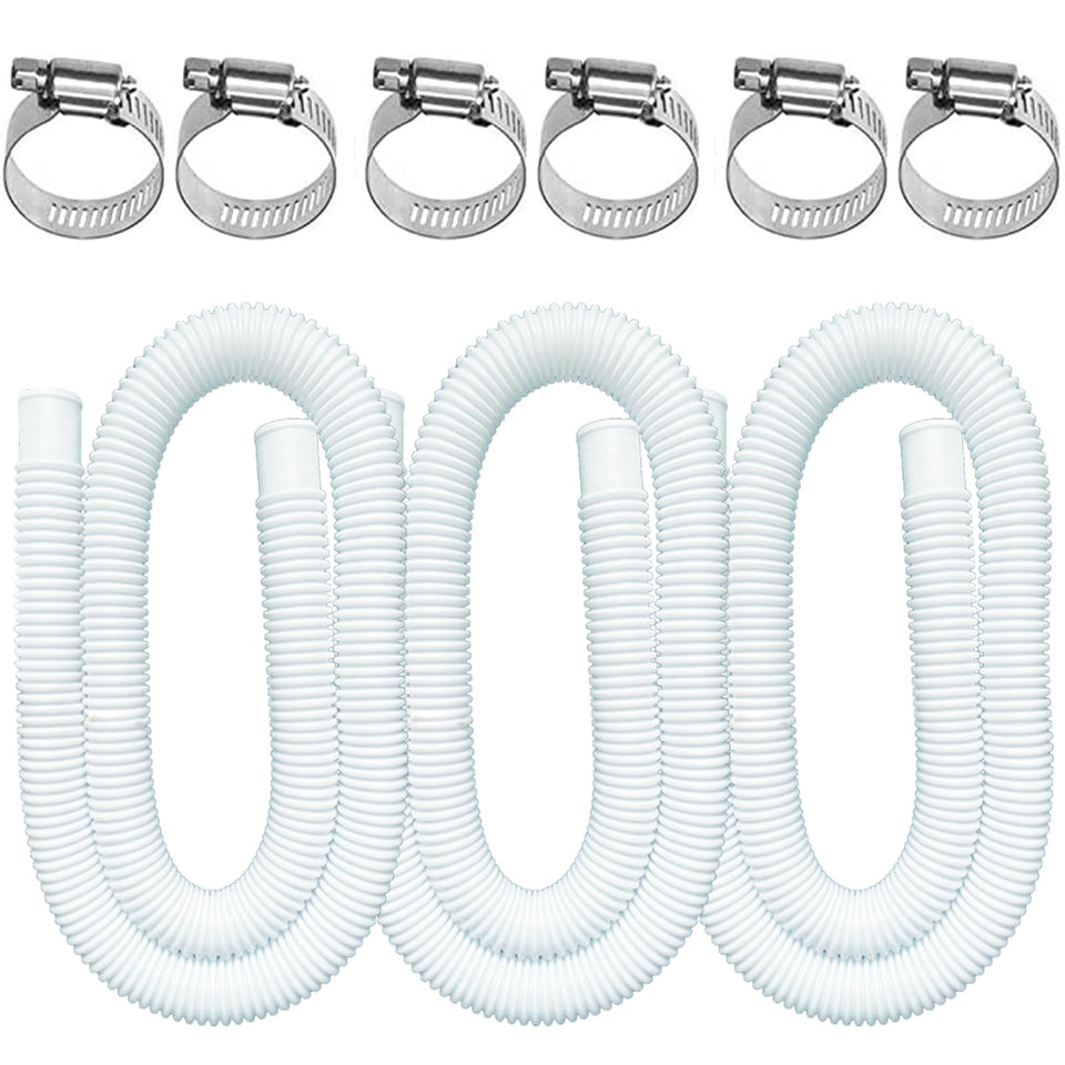 BEFANS 3-pack pool hoses for above-ground pools ensure secure connections