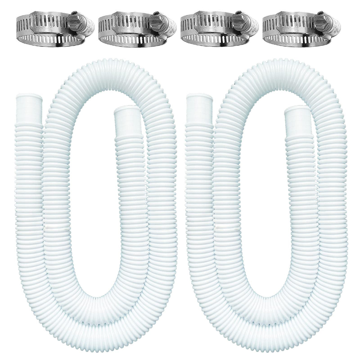 BEFANS 2-pack pool hoses laid out for easy installation