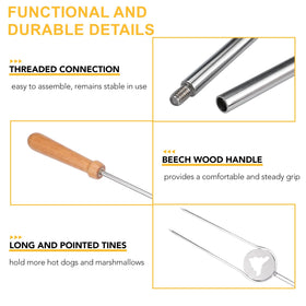 Begatter beech wood handle provides heat insulation and comfortable grip.