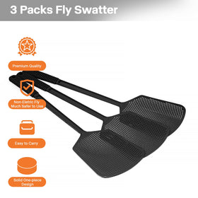 Begonia fly swatters one-piece design reduces detachments during use.