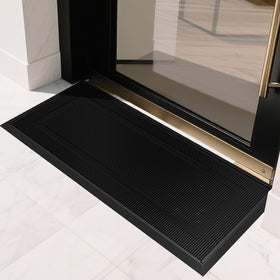 BEHERO anti-fatigue rubber entry mat provides comfortable standing at the doorway.
