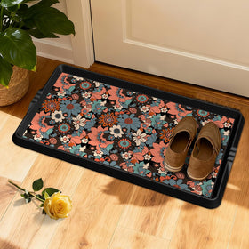 BEHERO boot tray with flower pattern traps mud at the entry