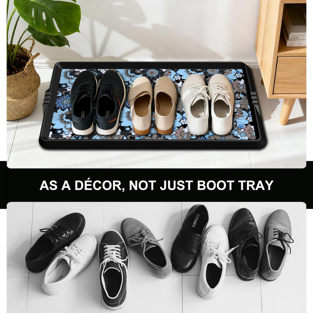 BEHERO easy-clean boot tray wipes clean after muddy outdoor use.