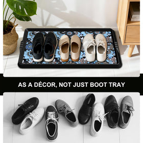 BEHERO easy-clean boot tray wipes clean after muddy outdoor use.